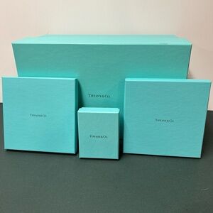 Tiffany & Co. Turquoise Gift Box Collection lot of 4